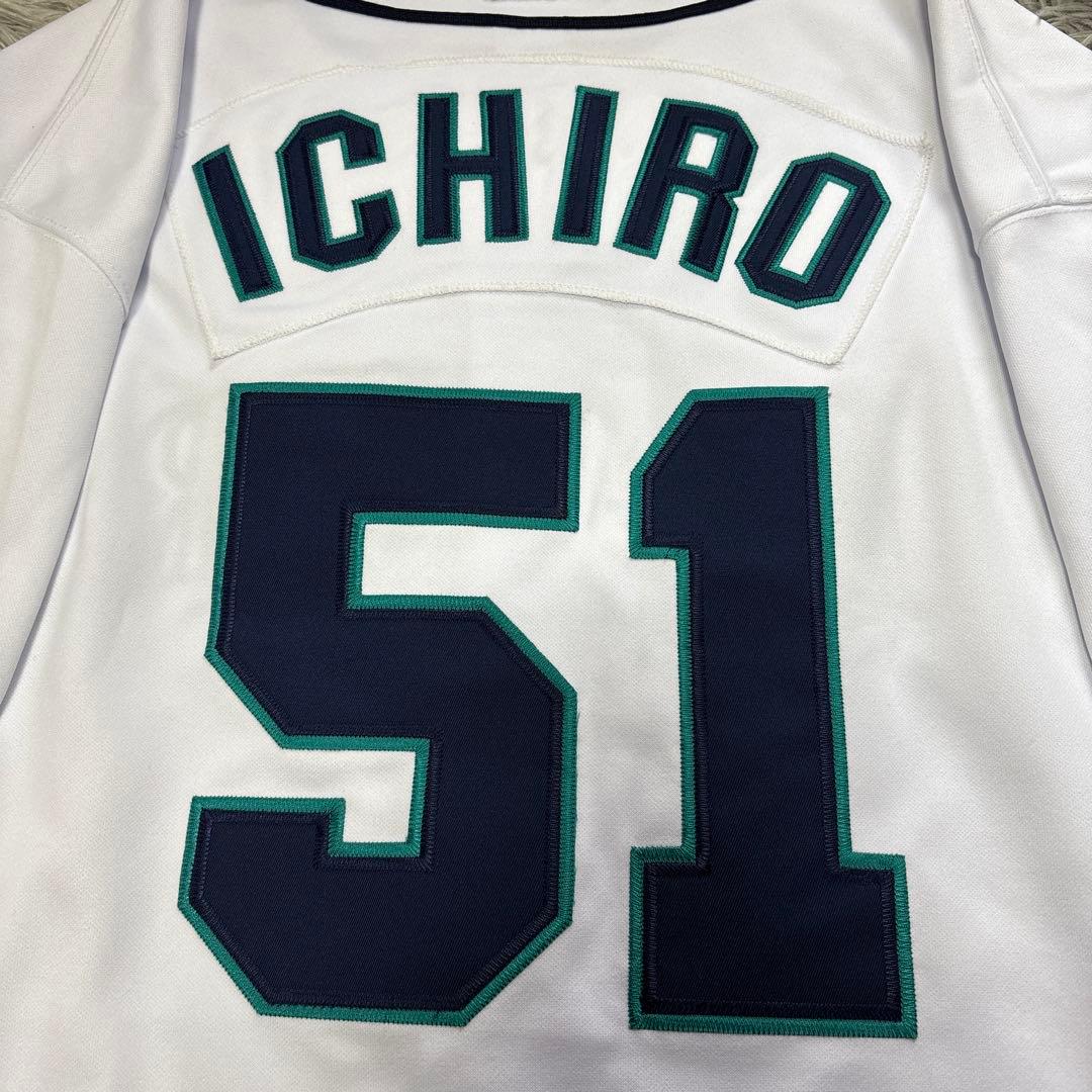 イチロー　シアトル・マリナーズホームユニフォーム ♯51 オールスターパッチ付