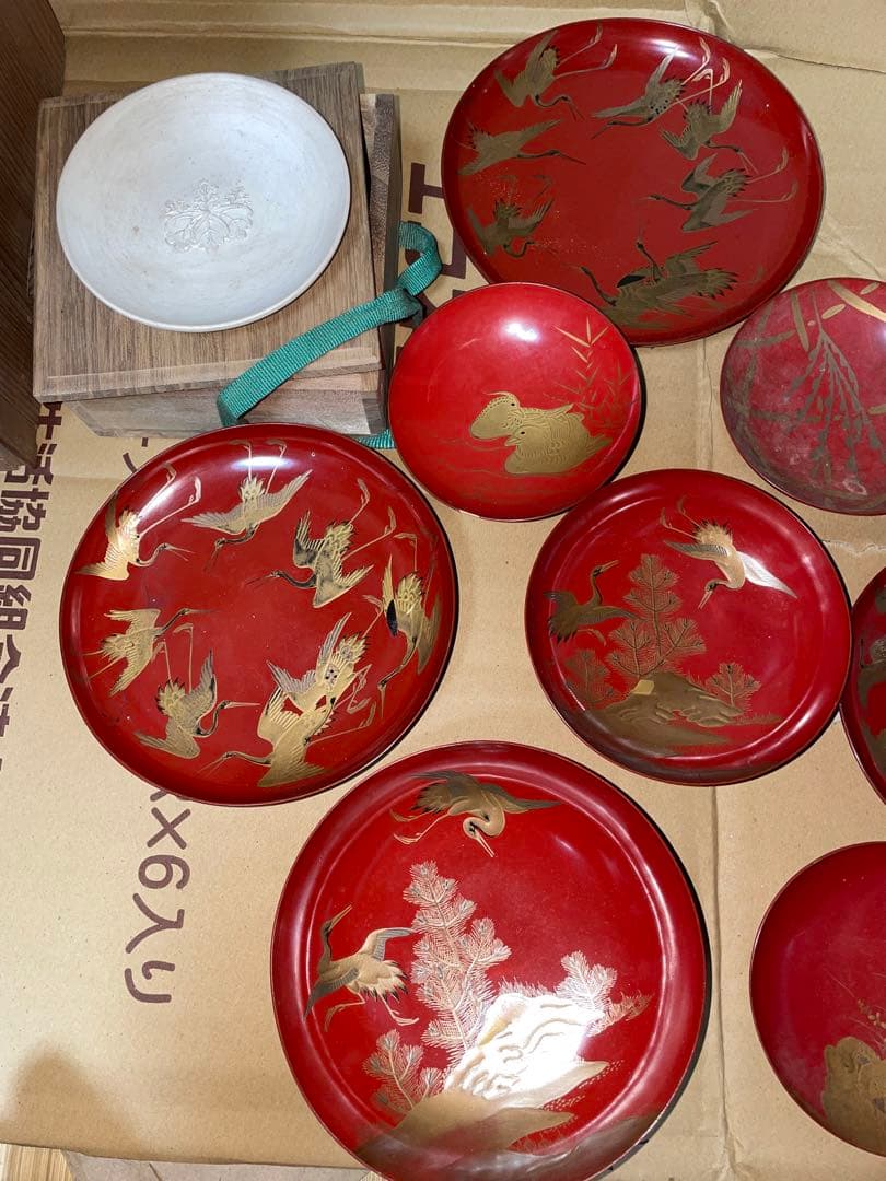 蒔絵　三宝　盃台　盃　輪島塗？　漆器　台　花月台？