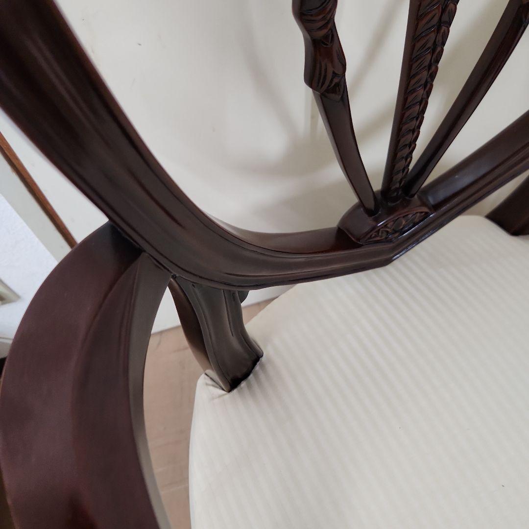 ダークブラウン アンティークチェア