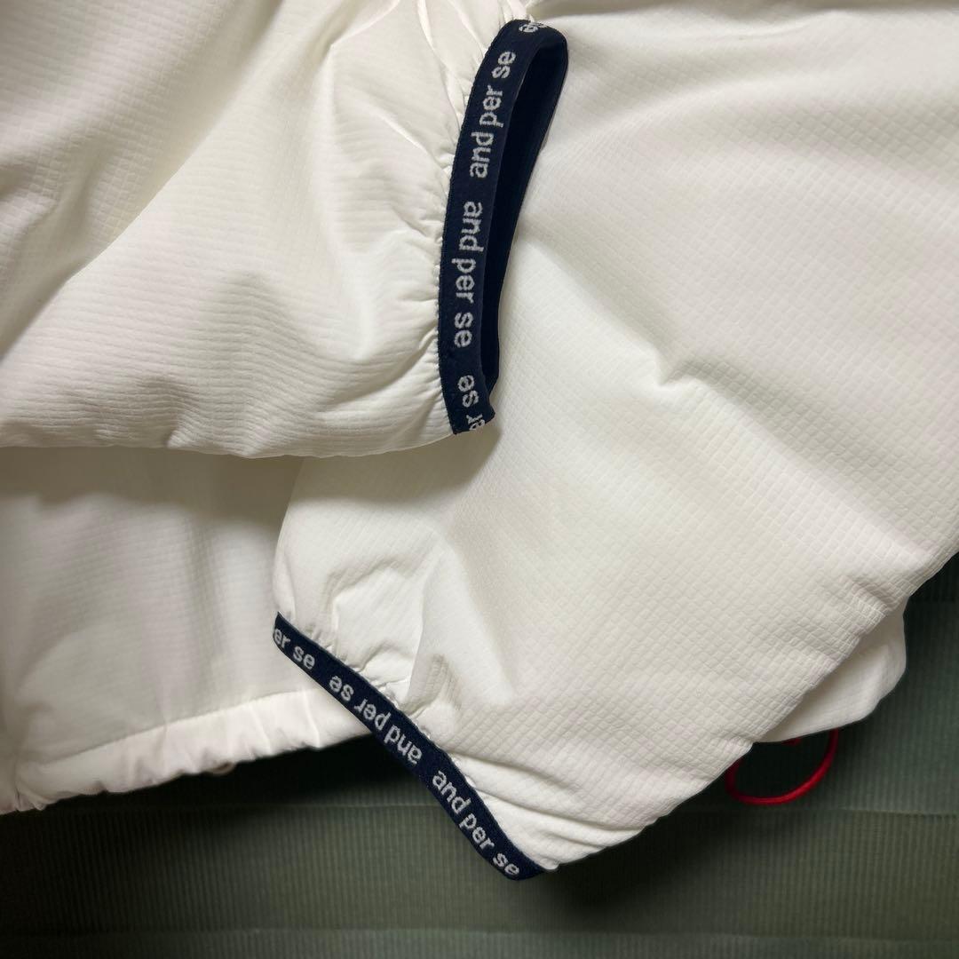 美品and per se アンパスィ　中綿ブルゾンアウター　LLサイズ