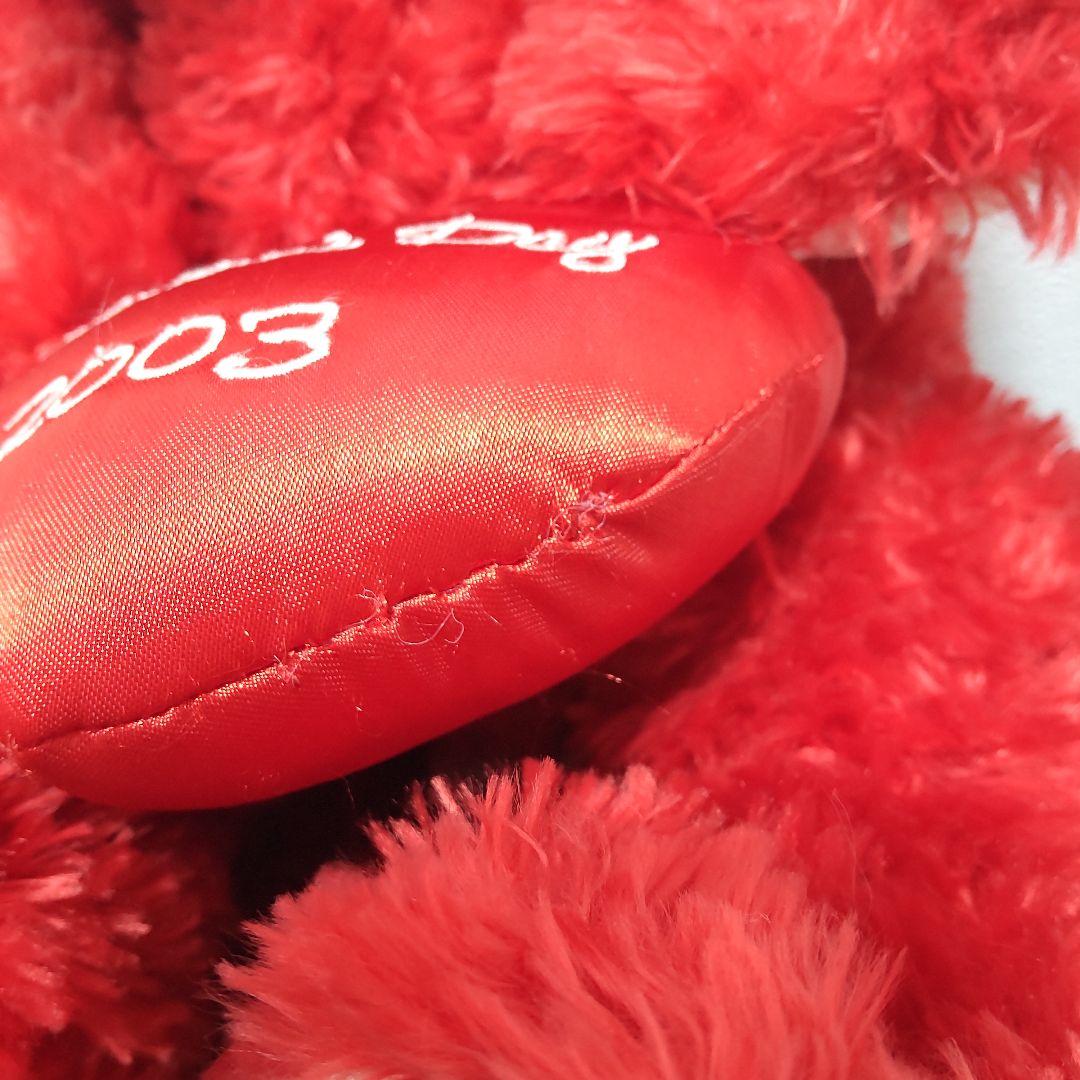 希少！　2003　バレンタイン　ディズニーベア　ダッフィー　WDW　赤　レッド