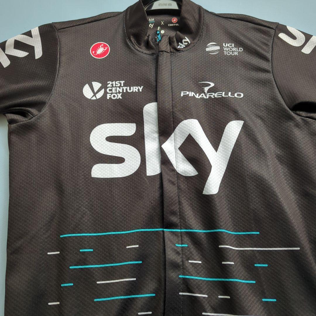 Team Sky サイクルジャージ M 黒 UCIワールドツアー