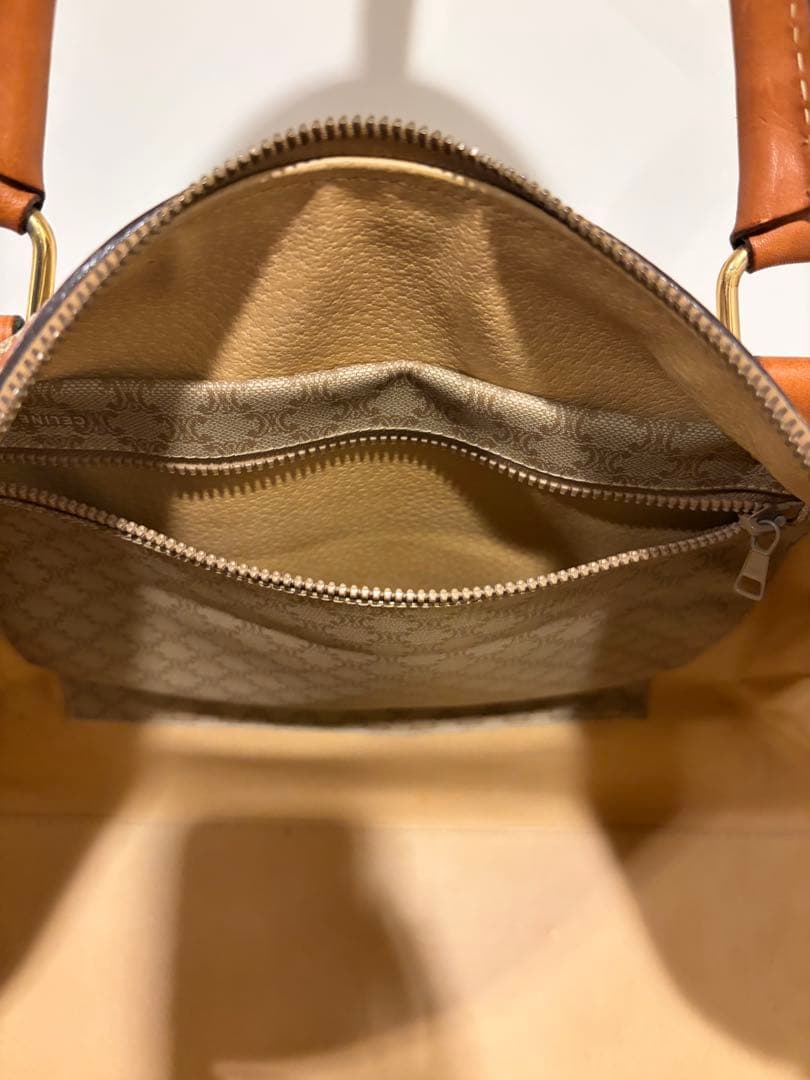 セリーヌ ボストンバック 大容量 マカダム柄 トリオンフ ✳︎南京錠無し