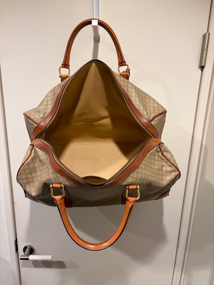 セリーヌ ボストンバック 大容量 マカダム柄 トリオンフ ✳︎南京錠無し