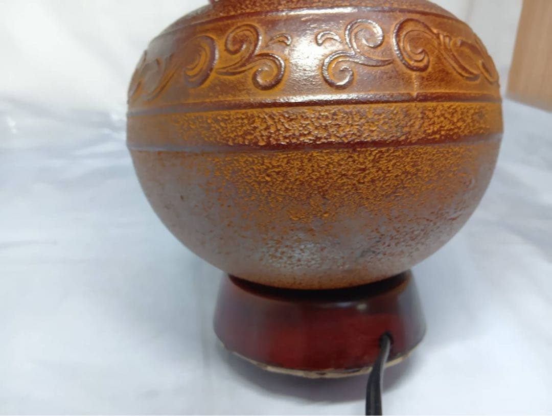 アンティーク　南部鉄器　台座　テーブル ランプ　スタンド　照明　骨董　レトロ