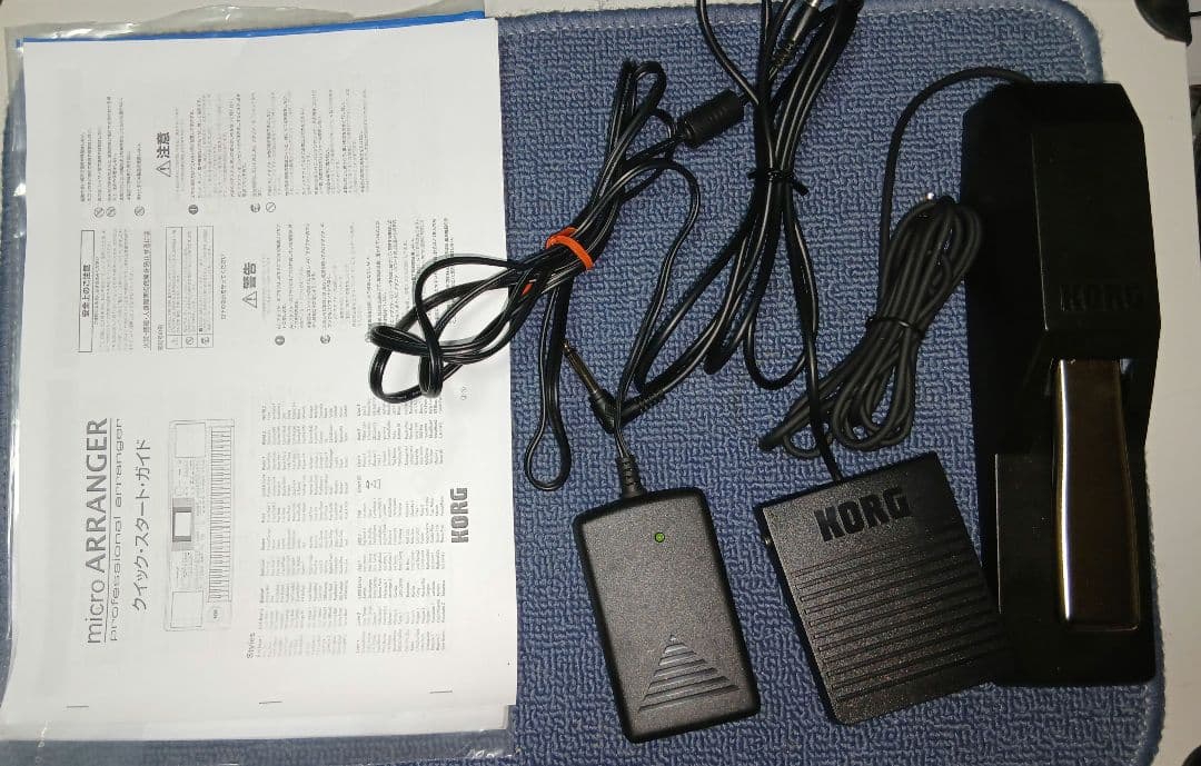 KORG microARRANGER　61鍵 シンセサイザー　電源・SW・ペタル