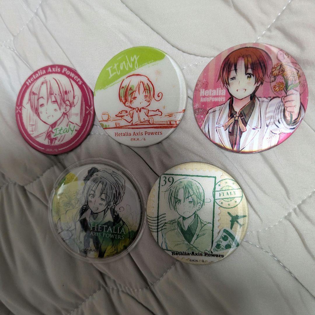 ヘタリア チェンジング 缶バッジ イタリア 5個セット
