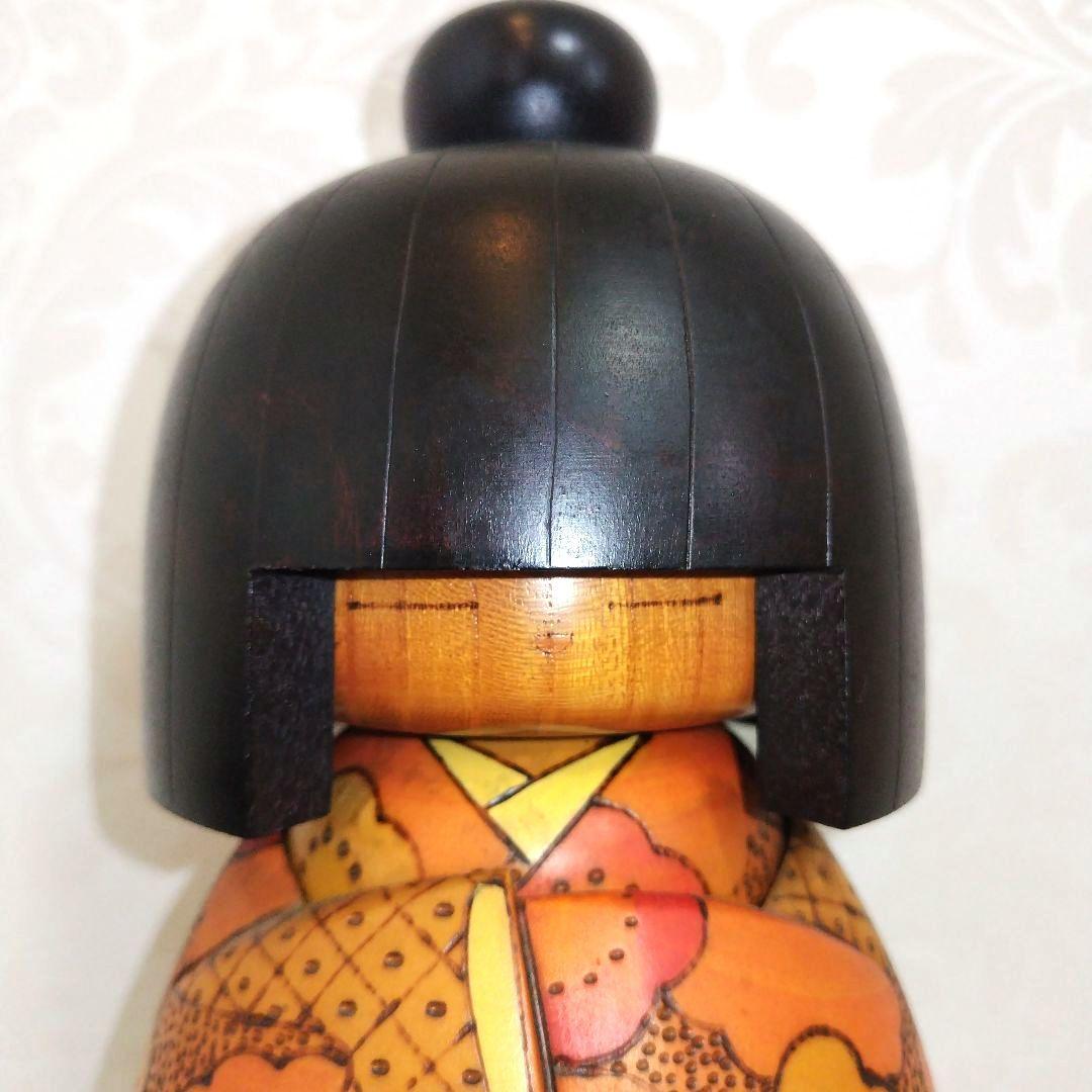 P*i様 こけし【花美】 高見沢一夫　かずを　　大型33cm　名札付き　内閣総理