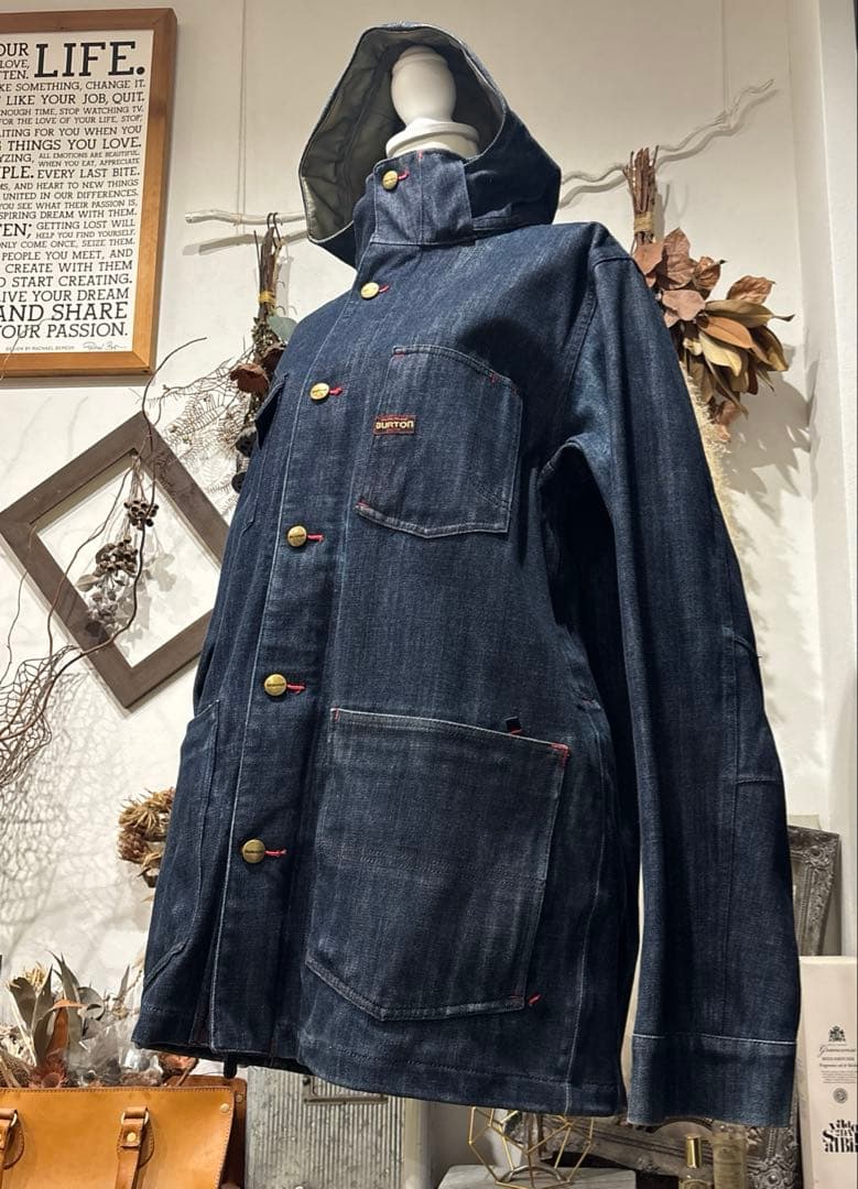 【BURTON】GORE-TEXデニムジャケット デニムカバーオール　上下セット