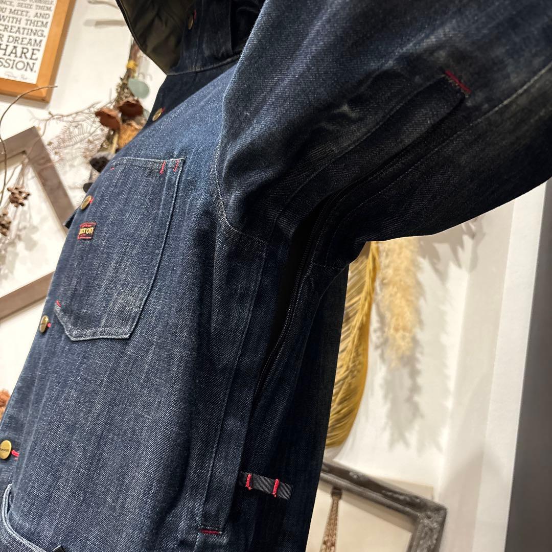 【BURTON】GORE-TEXデニムジャケット デニムカバーオール　上下セット