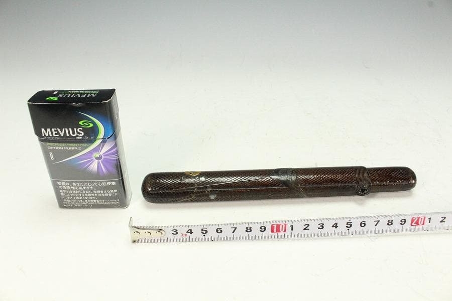 提げ物 煙管筒 網代 花鳥蒔絵(K-YC418)