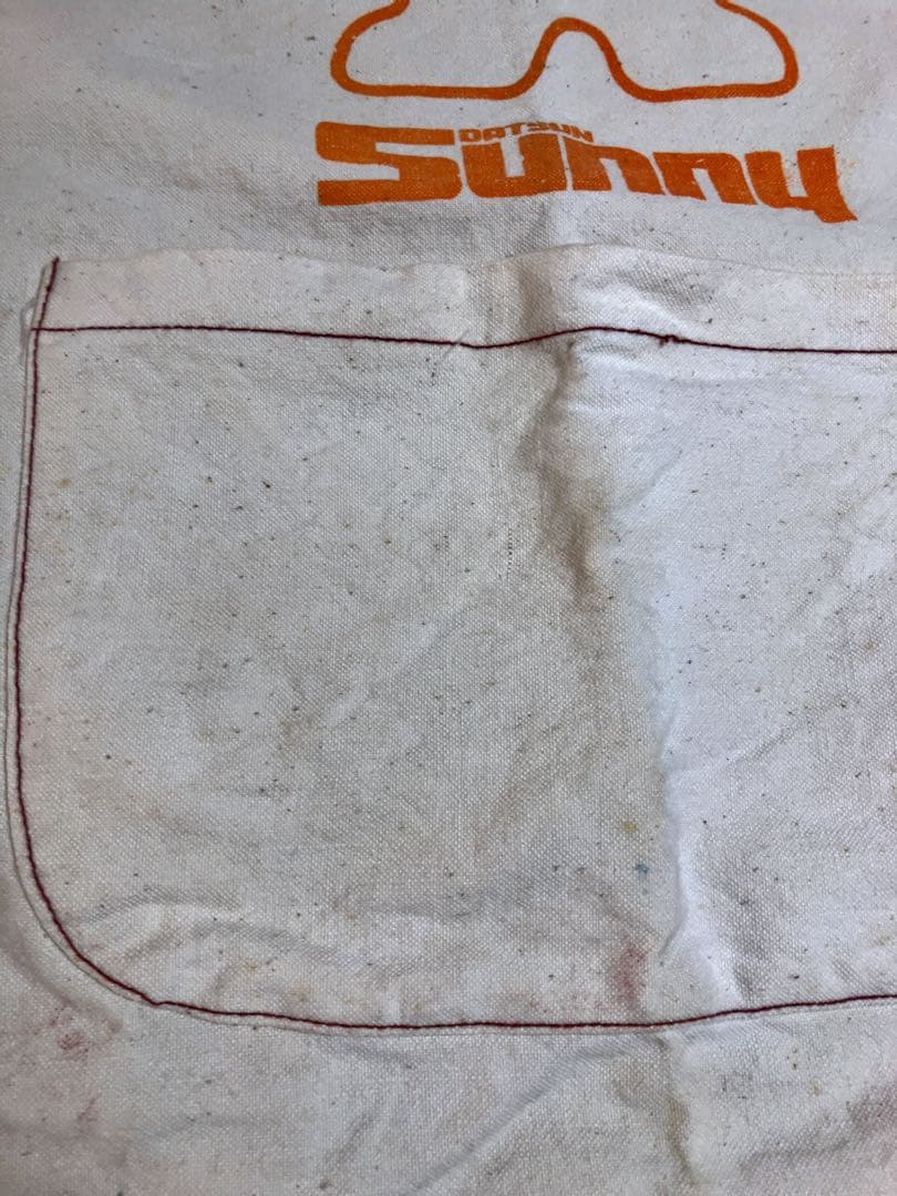 【DATSUN SUNNY】1966年サニーちゃんエプロンノベルティ汚れ有り中古
