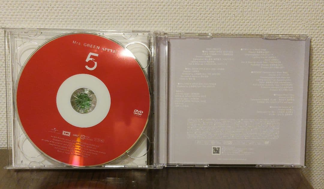 Mrs. GREEN APPLE 5 初回限定盤 CD＋DVD ミセス