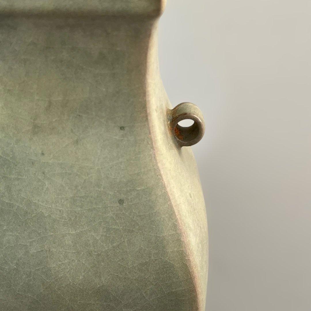 唐物 越州窯 青磁瓶 中国美術 古玩 SH89