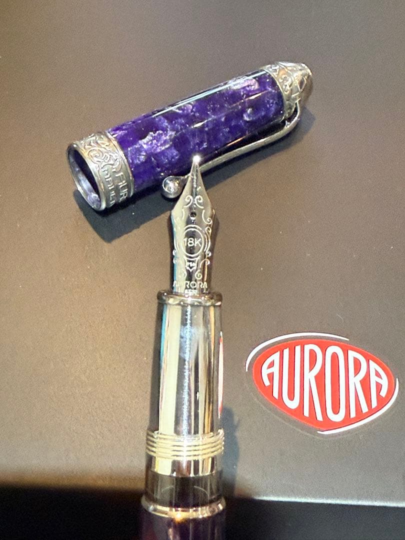 アウロラ万年筆　オチェアーノ・インディアーノ　F