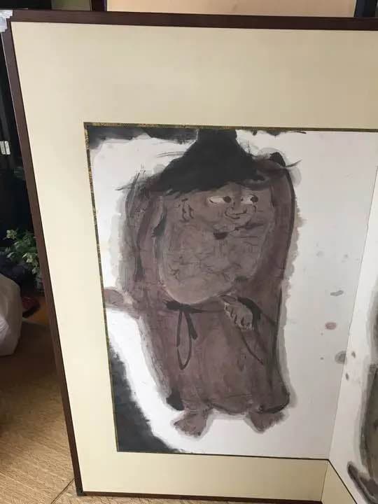 水墨画屏風  観山 南條 正一