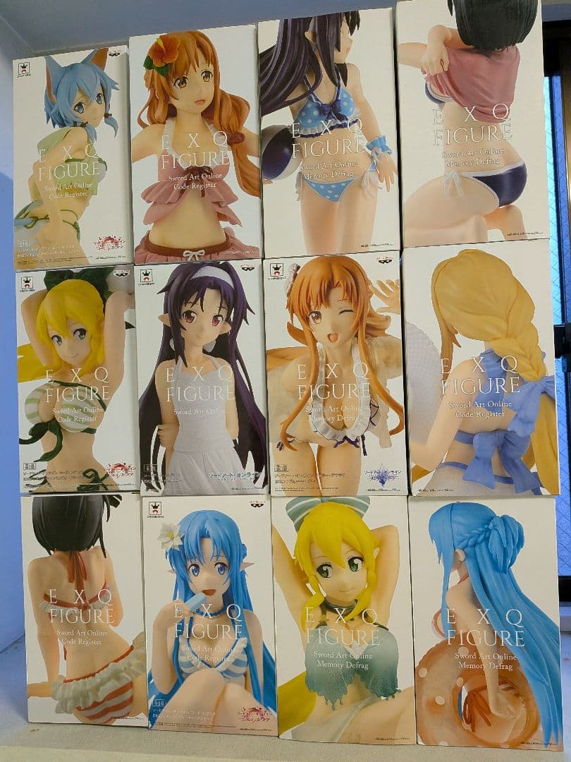 ①【EXQ FIGURE 12個】ソードアート・オンライン　SAO フィギュア