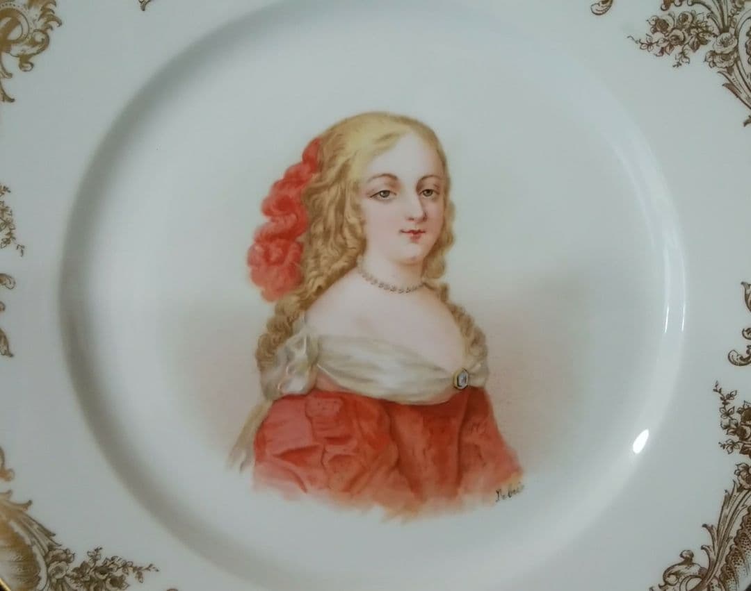 SÈVRES　セーヴル　キャビネットプレート　肖像画　アンティーク