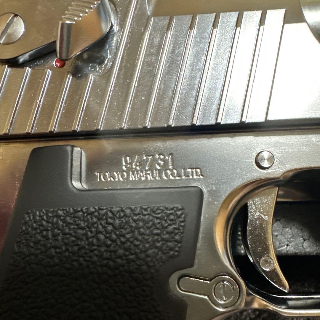 東京マルイ　ガスブロ　DESERT EAGLE .50AE クロームステンレス
