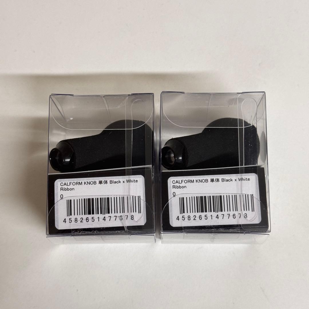 DRT カルフォームノブ Black×White Ribbon 2コセット