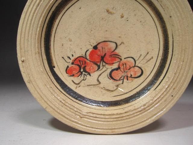 ★　北大路魯山人　織部平向　五客★x618