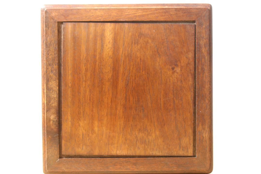 古道具 かりん 無垢材 花台 透かし彫り 高卓 飾台 時代物 盆栽台 唐木 骨董