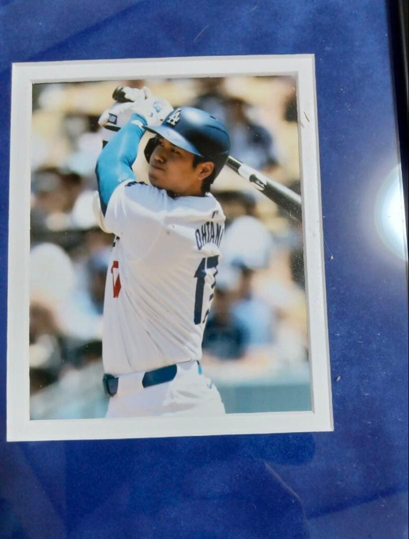 MVP獲得記念　大谷選手 実使用ボールピース フォトフレーム MLB