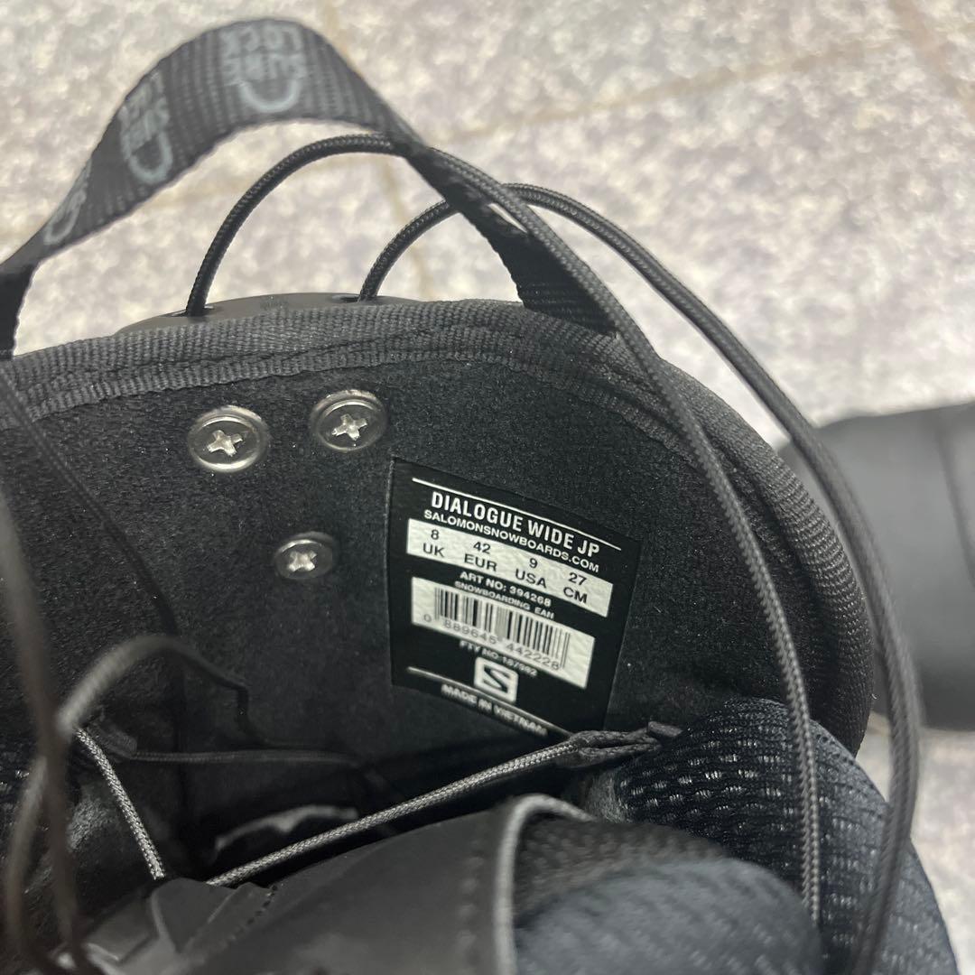 スノーボードブーツ 黒 サロモン DIALOGUE WIDE JP 27センチ