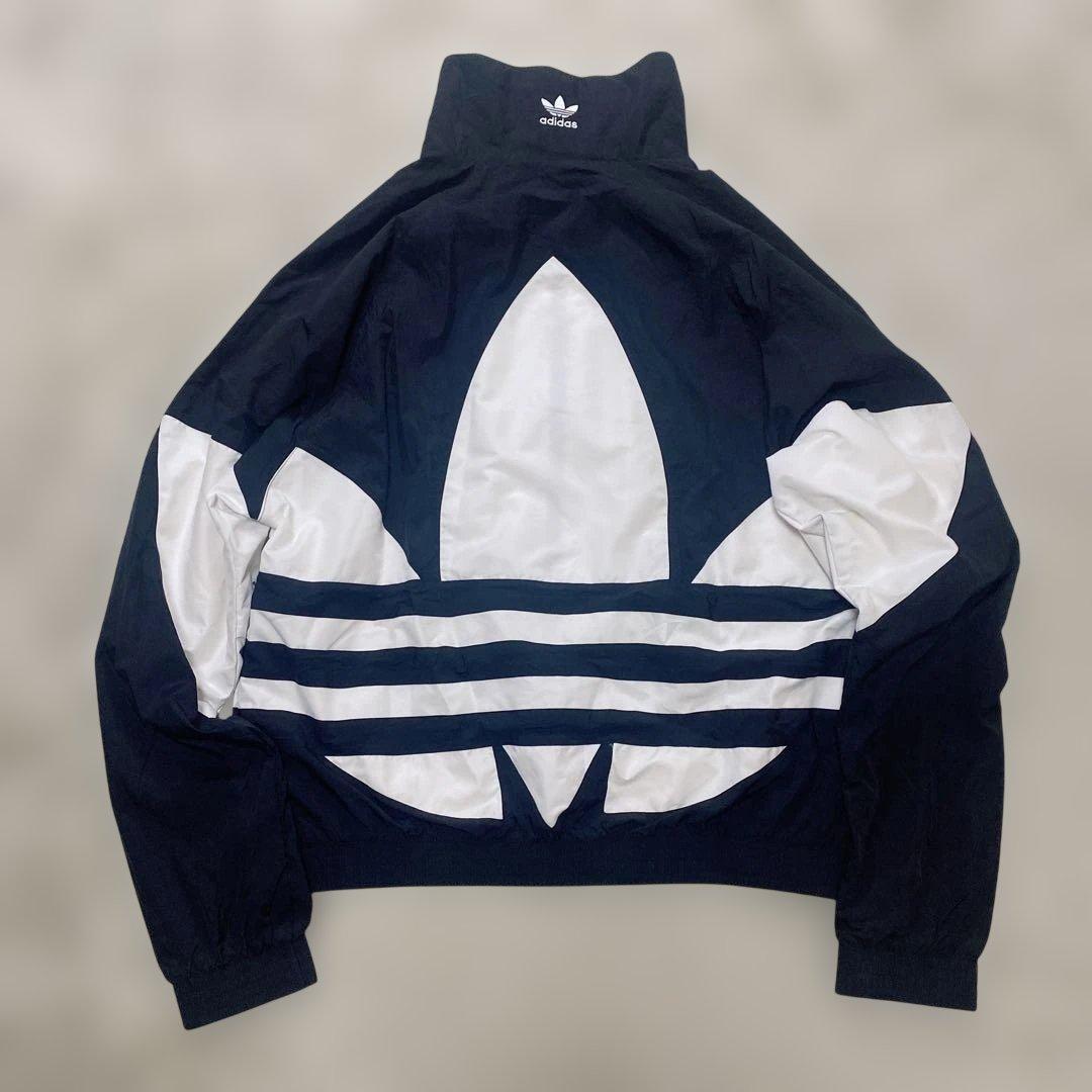 アディダス オリジナルス ビッグトレフォイル ナイロンセットアップ　黒（L）