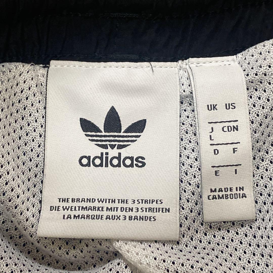 アディダス オリジナルス ビッグトレフォイル ナイロンセットアップ　黒（L）