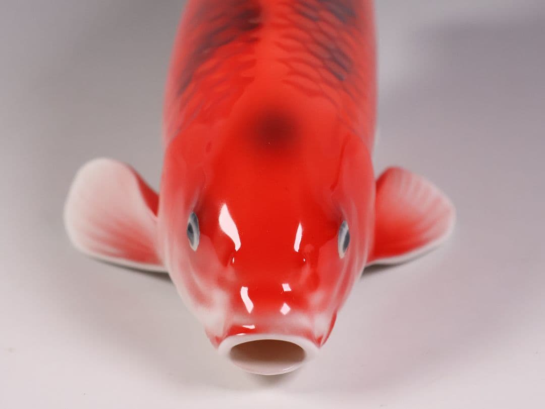 【CM350】日本陶器会社 錦鯉 置物 ボーンチャイナ オールドノリタケ