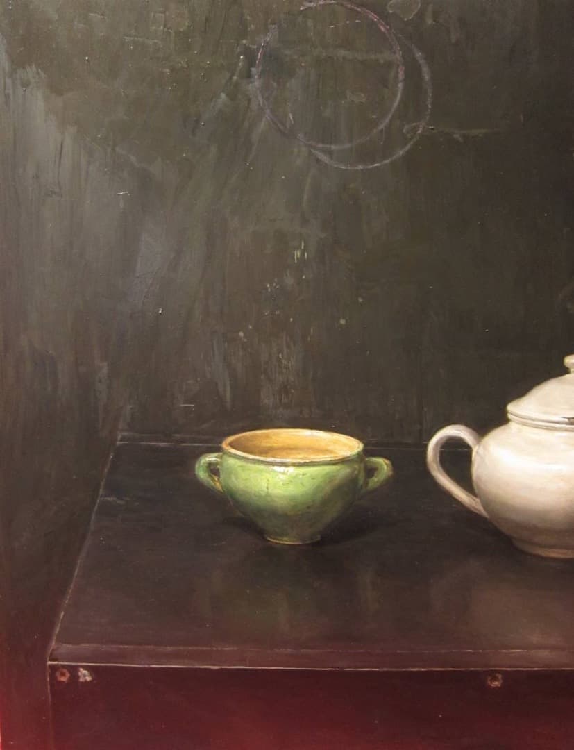 石田淳一　静物画　F10 タイトル nearly equal 2012年　真筆