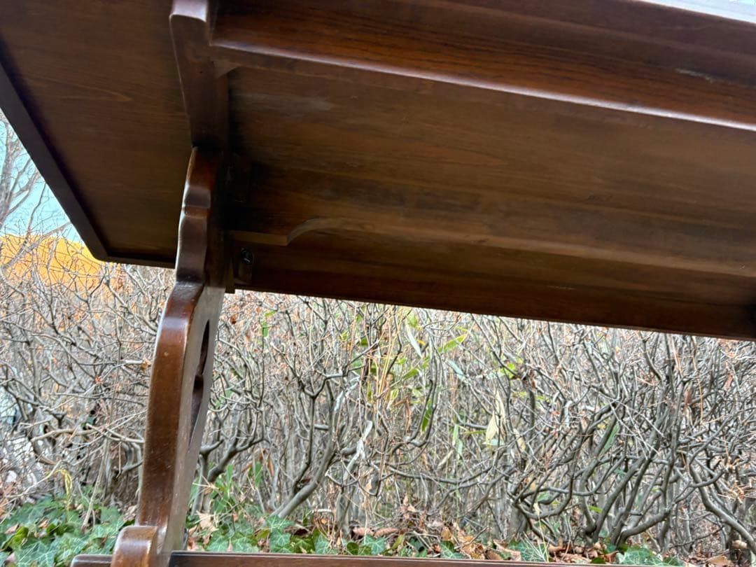 ③ イギリスヴィンテージ 4人掛け　ダイニングテーブル　リフェクトリーテーブル