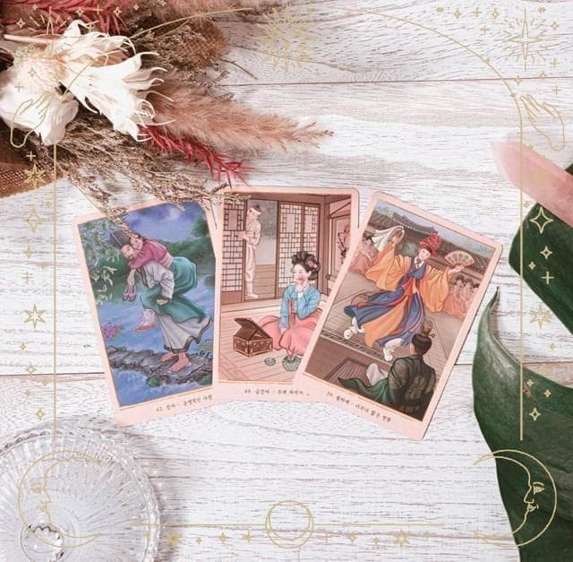 入手困難✨韓国の妓生を描く美麗デッキ✨解語花／コリアンキーセンオラクルカード