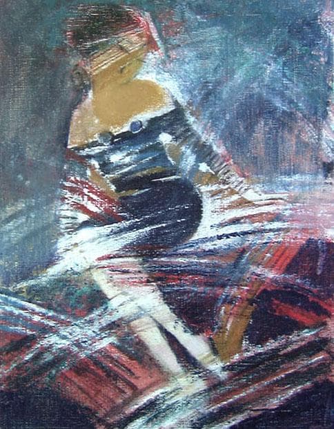 油絵 菅家令子 絵 絵画 インテリア 額付(銀) F4-92023 女性像