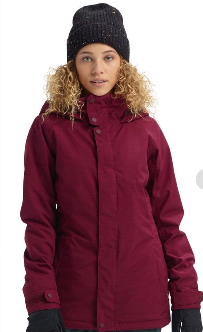 Burton スノーボード ジャケット　ウェア
バーガンディエンジ女性用