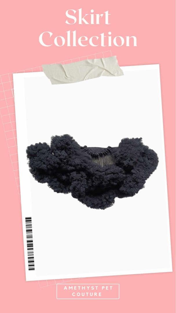 Amethyst Pet Coutureブラックドレス・スカートセット