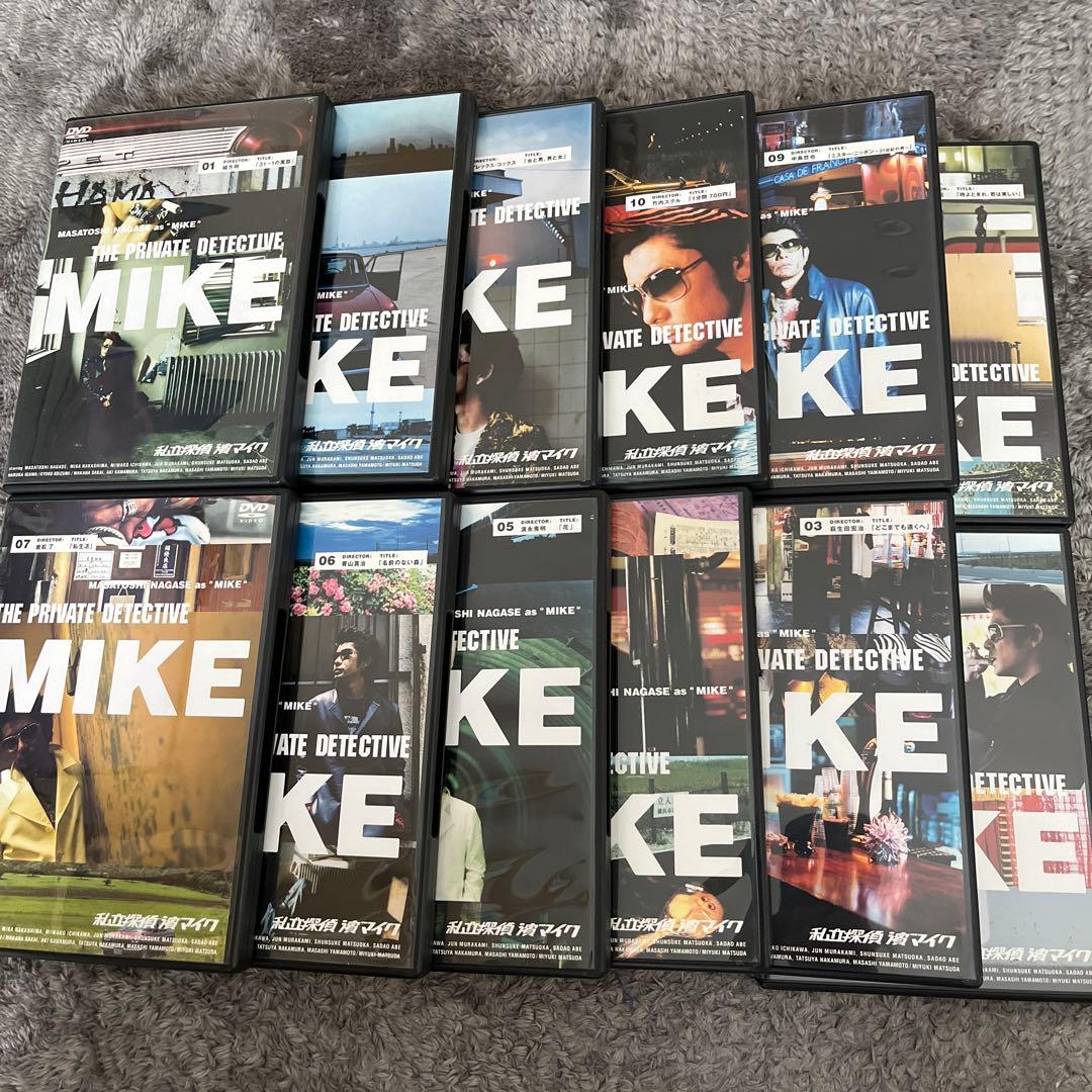 私立探偵 濱マイク DVD全12巻セット　全巻ペーパー付き(一部ポストカード付)