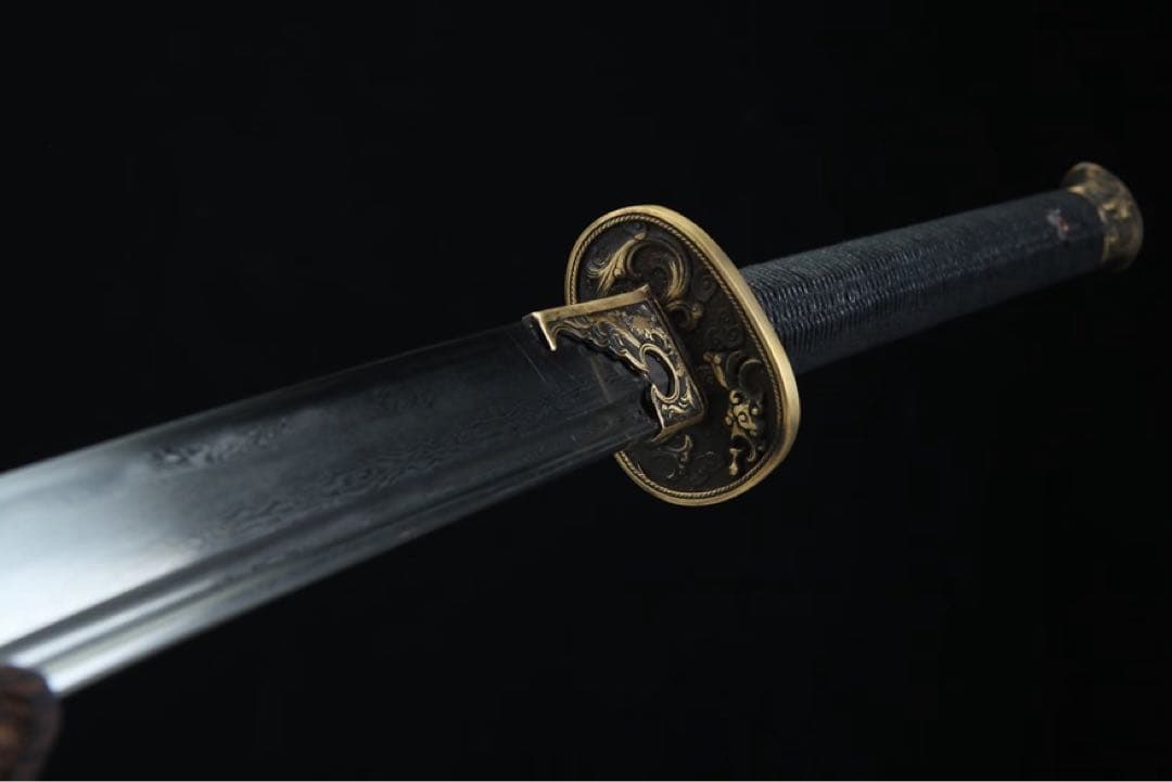 竜紋苗刀 長尺 模擬刀 日本刀 模造刀 鑑賞用 武具