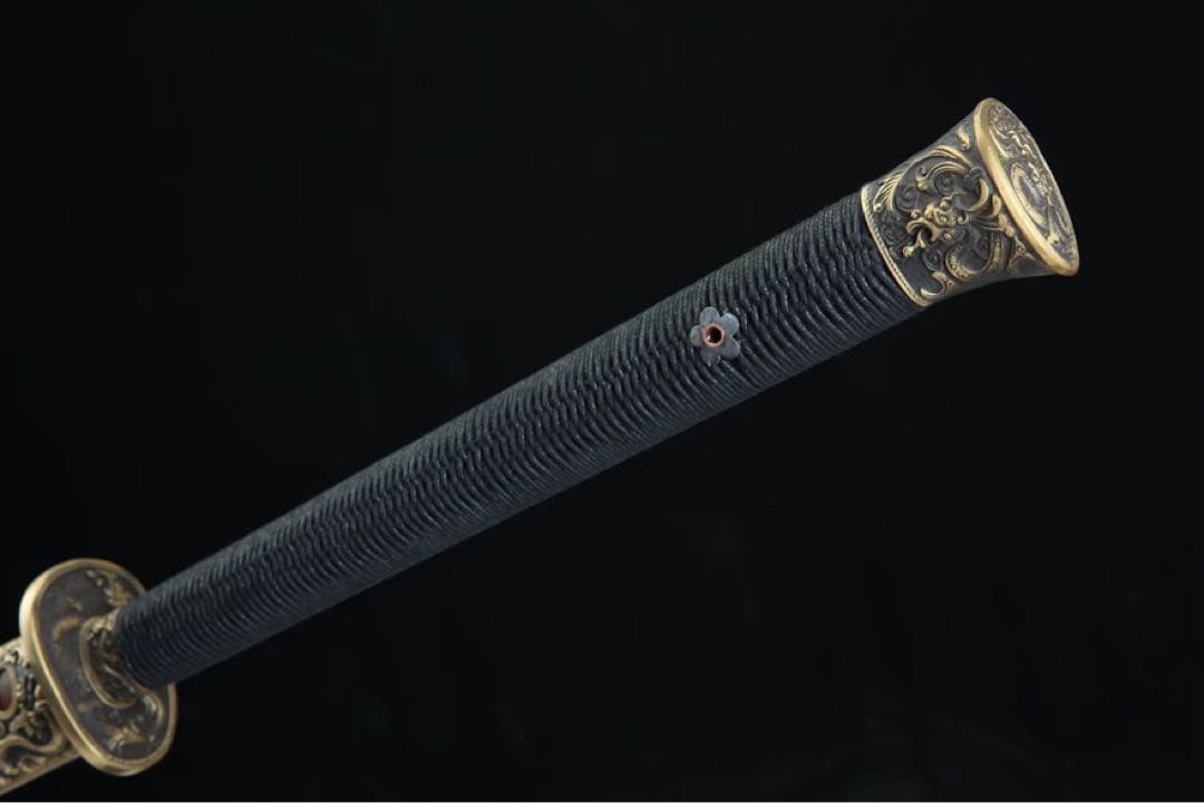 竜紋苗刀 長尺 模擬刀 日本刀 模造刀 鑑賞用 武具