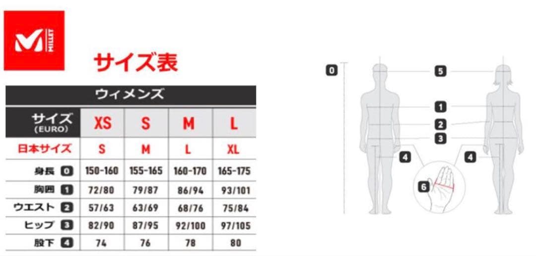 美品 MILLET ミレー スキーウェア上下 Sサイズ レディース