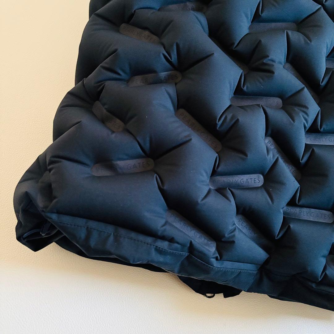 1840【極美品】パーリーゲイツ　エアーベスト　調整可能　ブラック　XL相当