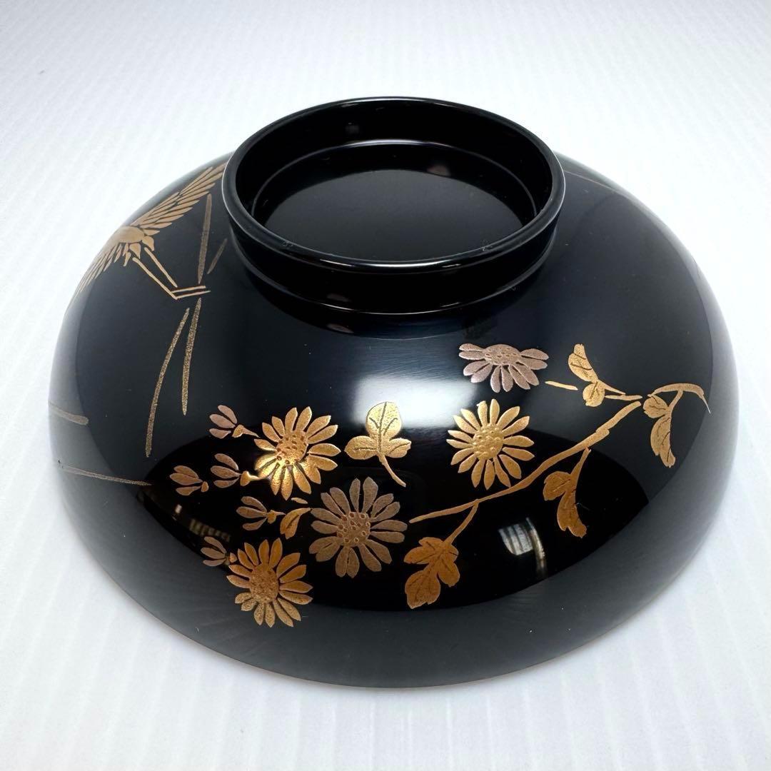 新品 輪島塗 人間国宝 大場松魚 寺井直次 蒔絵麗沢 吉祥文 10客 共箱