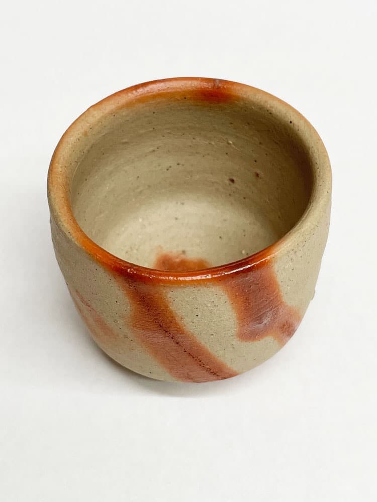 ■人間国宝・山本陶秀 作品 備前 緋襷酒呑 酒器