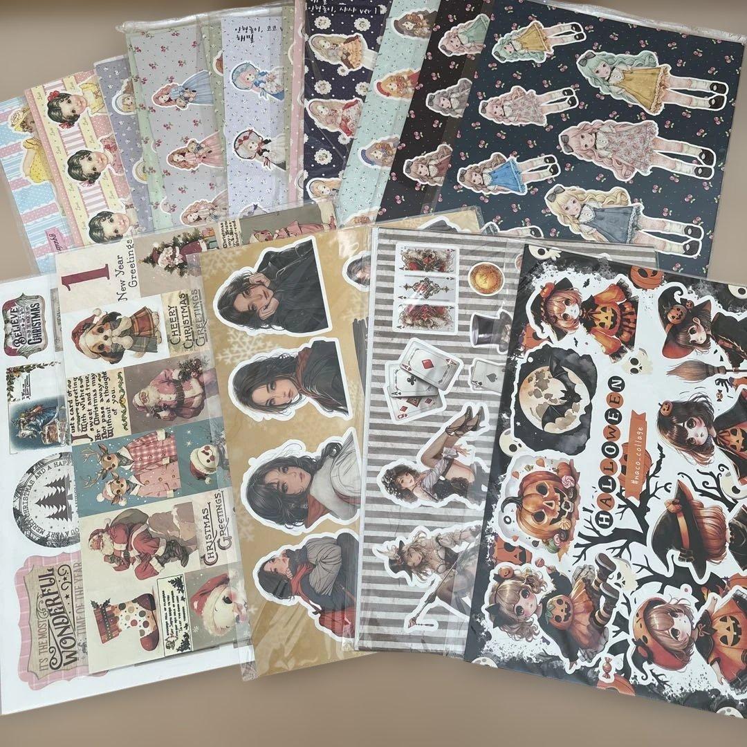 ☆ラスト☆【処分価格】デザインペーパー　大量　まとめ売り