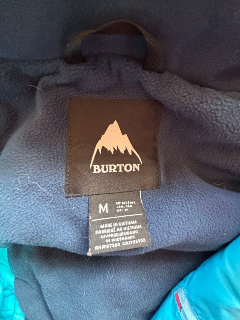 BURTON 子供用スノーボードウェア M 上下セット