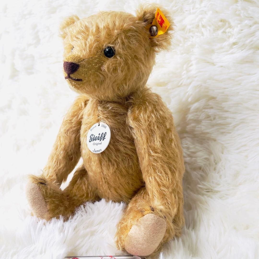 【新品タグ付き】Steiff シュタイフ テディベア ぬいぐるみ ジェームス