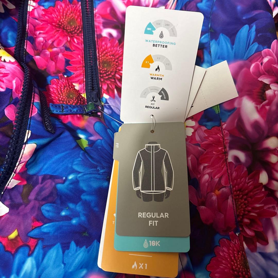 【新品・未使用】ROXY 蜷川実花　コラボ　花柄スキーウェア フード付き