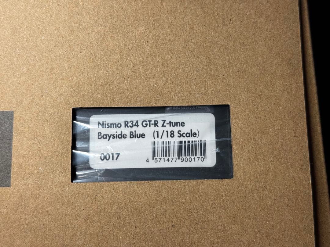 絶版希少 ニスモ R34 GT-R Zチューン ベイサイドブルー 限定140