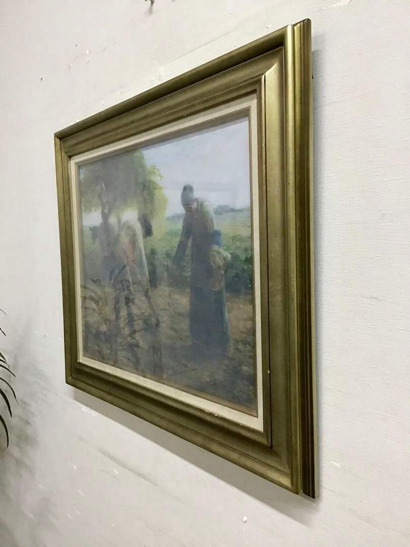 管46☆絵画☆ジャン=フラソワ・ミレー☆馬鈴薯を植える人達☆複製画